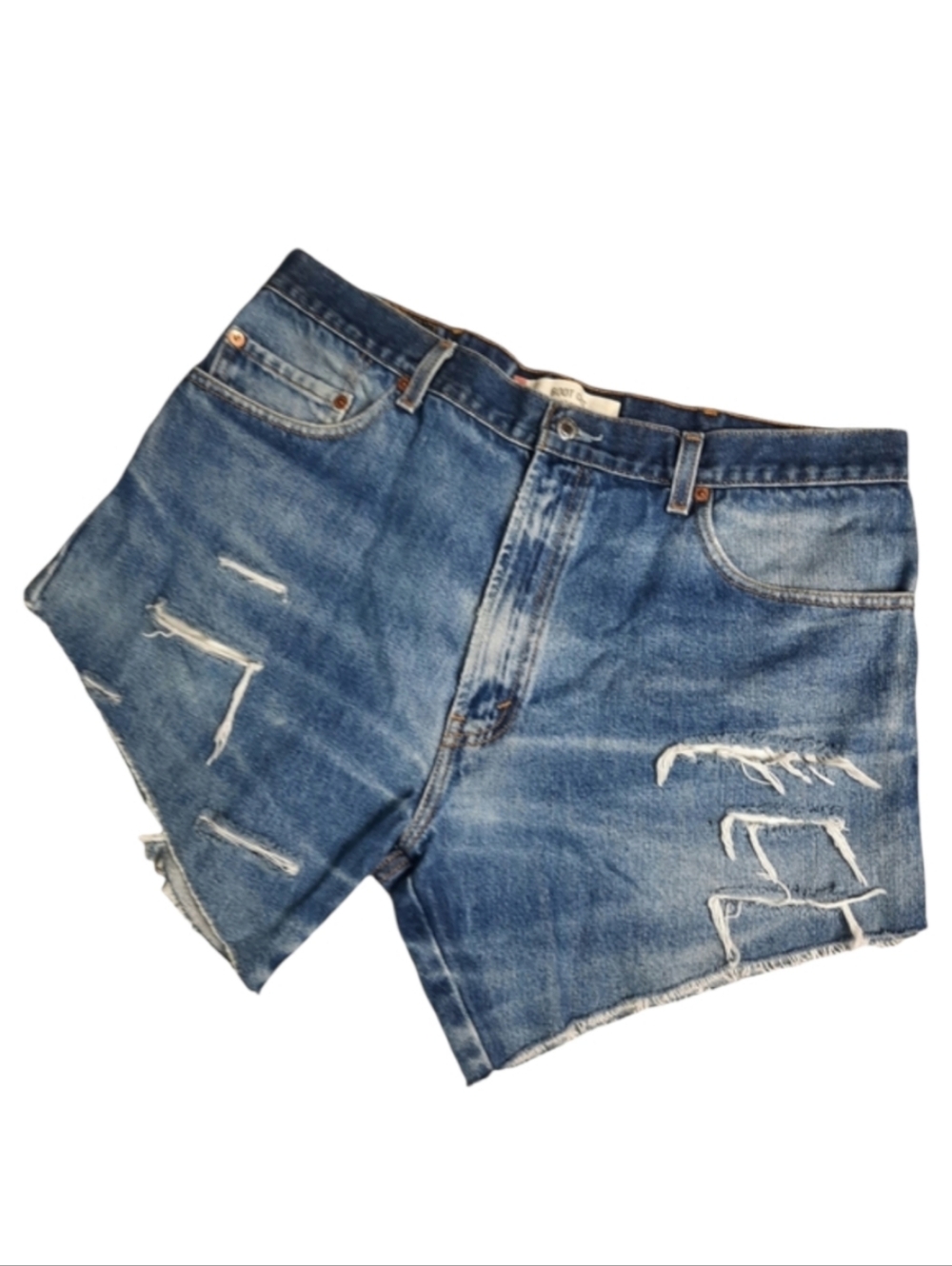 Levi's 517 Distressed Cut-off Blue Jean Shorts SZ 38